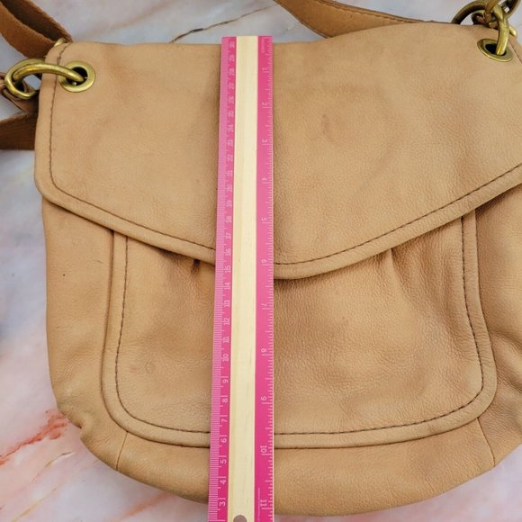 Fossil Modern Cargo Crossbody Satchel Bag Convertible Shoulder Handbag Brown - Picture 4 of 10